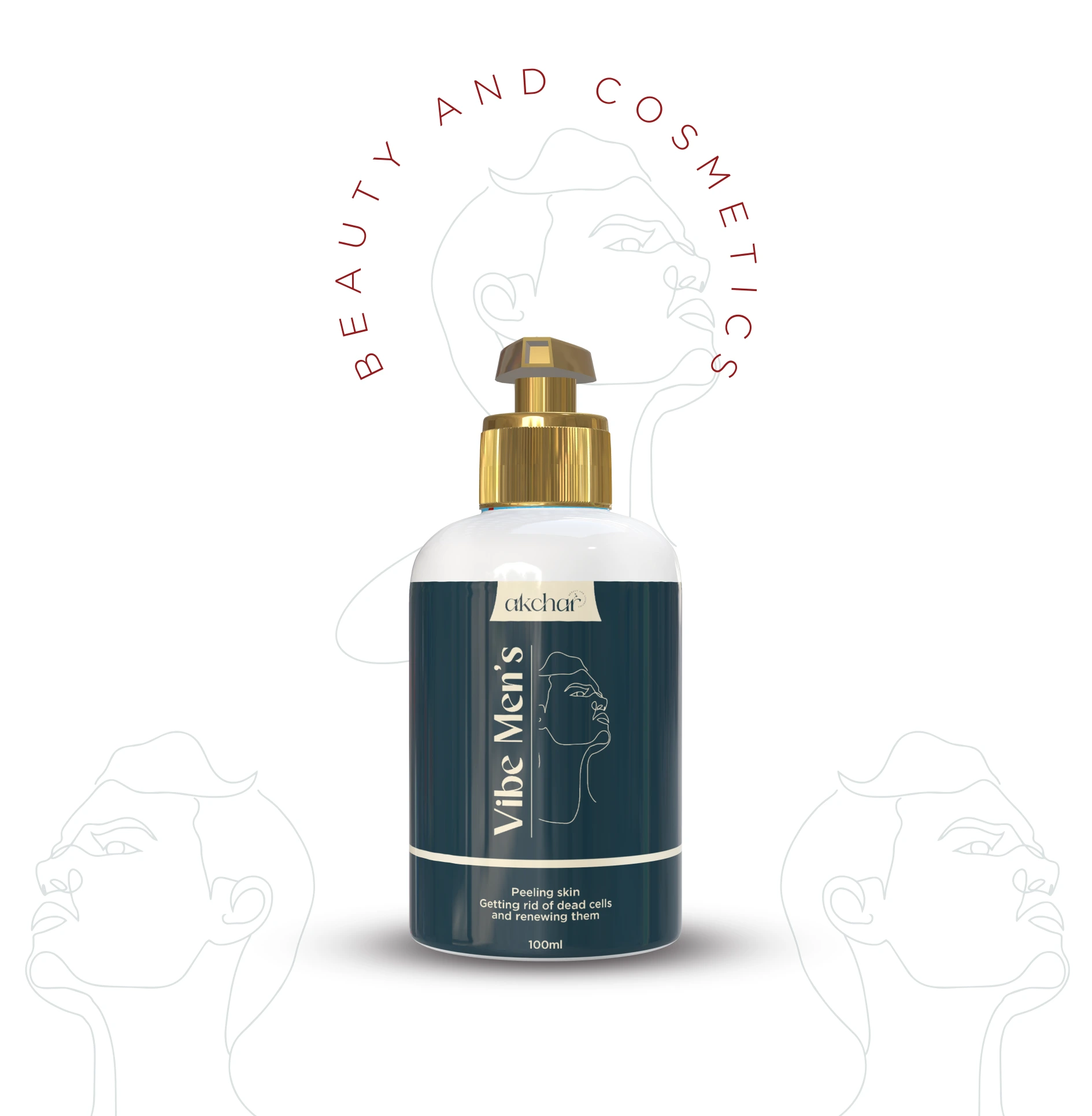 Poster VM Vibe Men's - Exfoliator and Brightening for Men's Face - Image 1